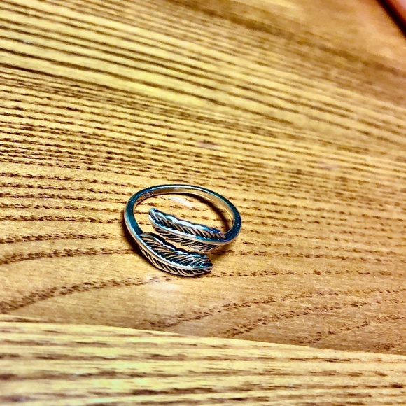 FREE SHIPPING 925 Silver Cuff Bracelet & Wrap Ring, adjustable, New in Package - Picture 5 of 6